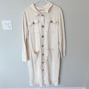 Free People Beach MAXI Duster Dress / Jacket Size Large